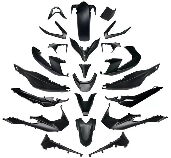 Honda Forza 125 350 NSS 2021 2024 Full Body Fairings Panels Complete Icon Black