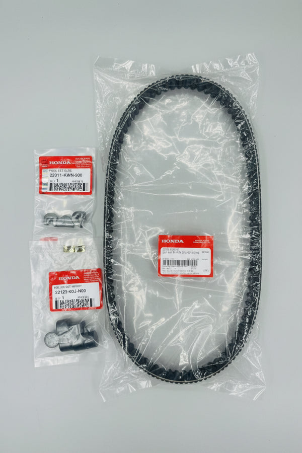 Genuine Honda New SH125 i 2020/21/22/23/24 Drive Belt Kit+Rollers+Sliders 🇬🇧